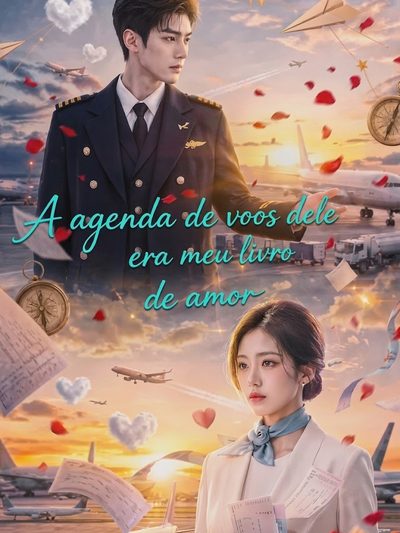 Capa da minisserie A Agenda de Voos Dele Era Meu Livro de Amor