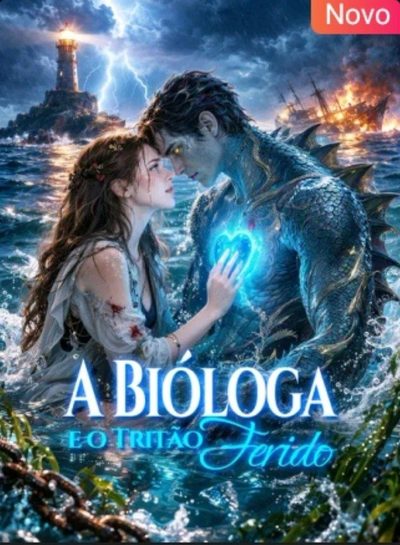 Capa da minisserie A Bióloga e o Tritão Ferido