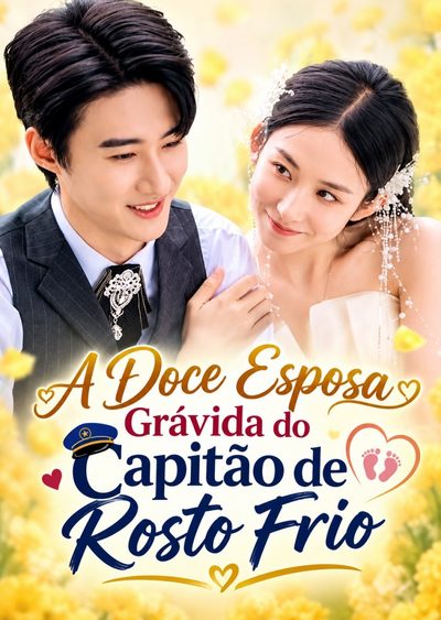 Capa da minisserie A Doce Esposa Grávida do Capitão de Rosto Frio Amor do Comandante Frio