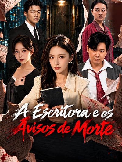 Capa da minisserie A Escritora e os Avisos de Morte