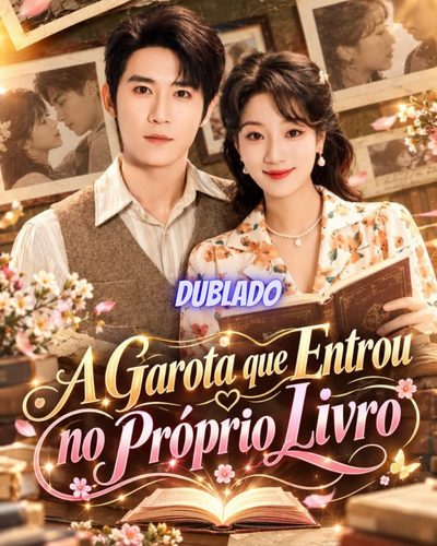 Capa da minisserie A Garota que Entrou no Próprio Livro