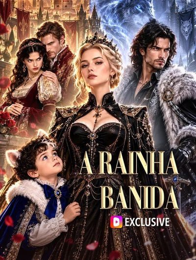 Capa da minisserie A Rainha Banida -