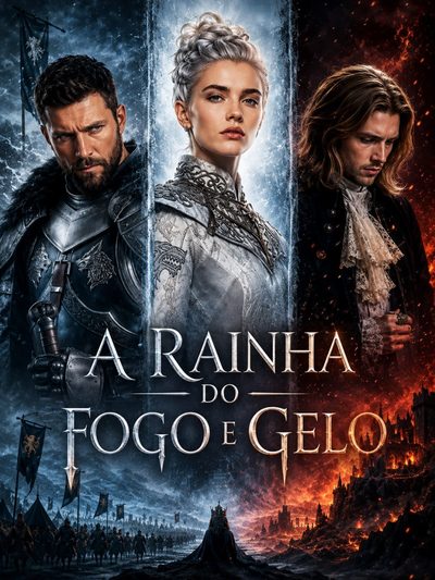 Capa da minisserie A Rainha do Fogo e Gelo