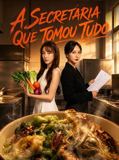 Capa da minisserie A Secretária que Tomou Tudo