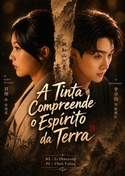 Capa da minisserie A Tinta Compreende o Espírito da Terra a Tinta das Montanhas e Rios