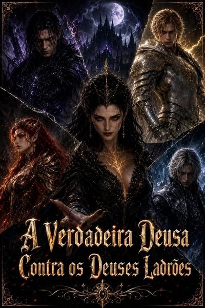 Capa da minisserie A Verdadeira Deusa Contra os Deuses Ladrões