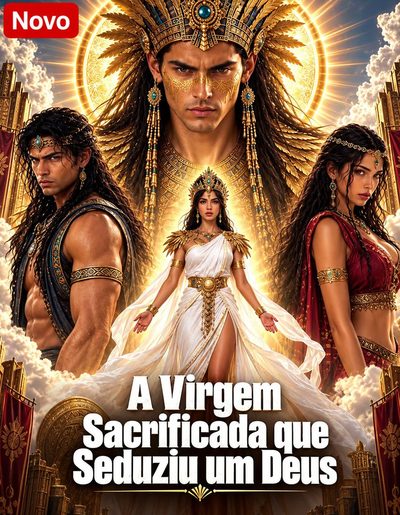 Capa da minisserie A Virgem Sacrificada que Seduziu Um Deus