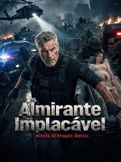 Capa da minisserie Almirante Implacável Missão de Resgate Mortal