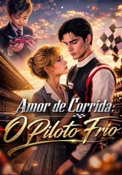 Capa da minisserie Amor de Corrida: o Piloto Frio