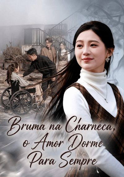 Capa da minisserie Bruma na Charneca, o Amor Dorme para Sempre Eu Te Levantei, Você Me Traiu Depois da Névoa o Amor Morre