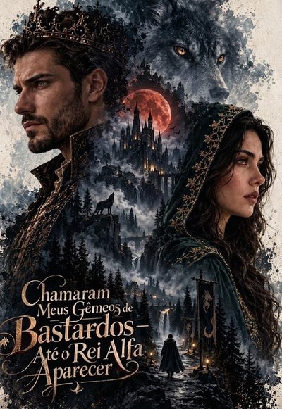 Capa da minisserie Chamaram Meus Gêmeos de Bastardos Até o Rei Alfa Aparecer