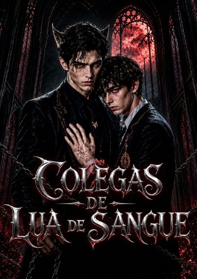 Capa da minisserie Colegas de Lua de Sangue
