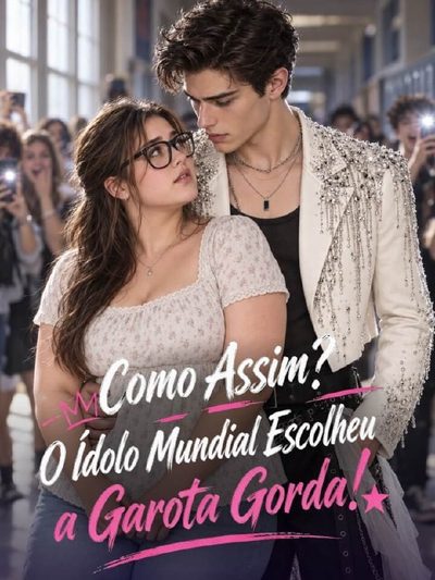 Capa da minisserie Como Assim ? o Ídolo Mundial Escolheu a Garota Gorda!