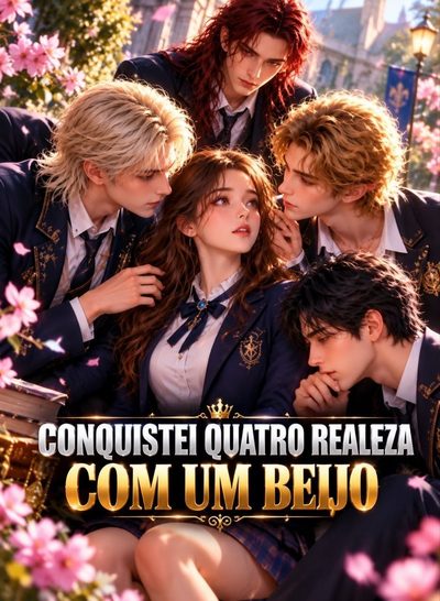 Capa da minisserie Conquistei Quatro Realeza com Um Beijo