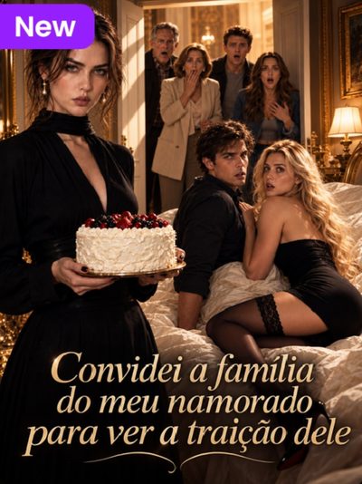Capa da minisserie Convidei a Família do Meu Namorado para Ver a Traição Dele -