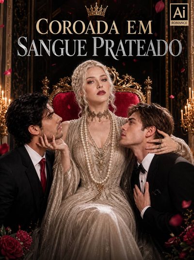Capa da minisserie Coroa em Sangue Prateado
