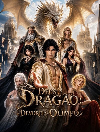 Capa da minisserie Deus Dragão: Devorei o Olimpo