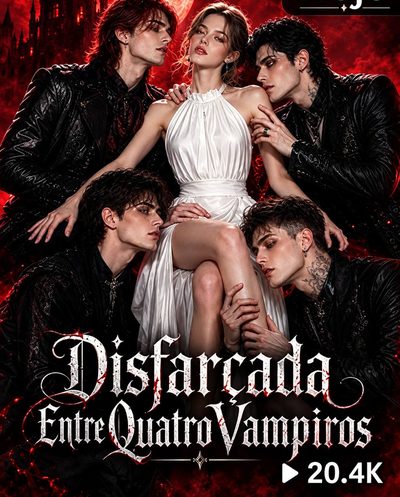 Capa da minisserie Disfarçada Entre Quatro Vampiros -