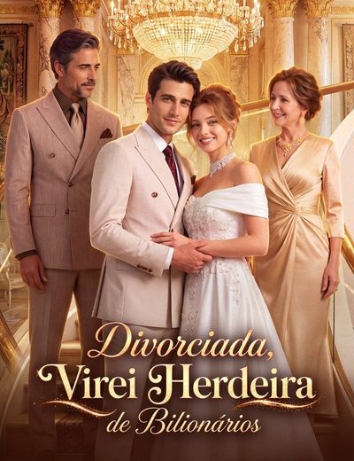 Capa da minisserie Divorciada Virei Herdeira da Bilionário