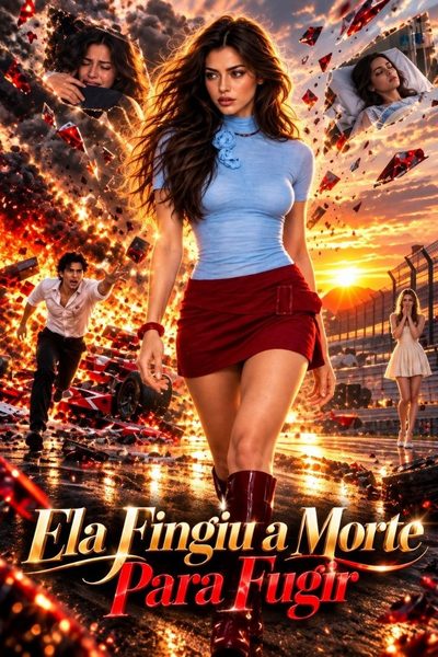 Capa da minisserie Ela Fingiu a Morte para Fugir