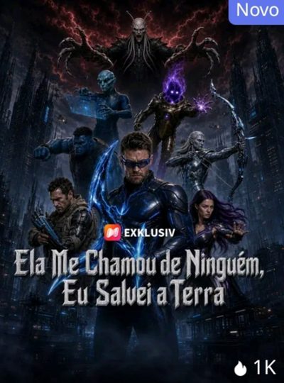 Capa da minisserie Ela Me Chamou de Ninguém, Eu Salvei a Terra