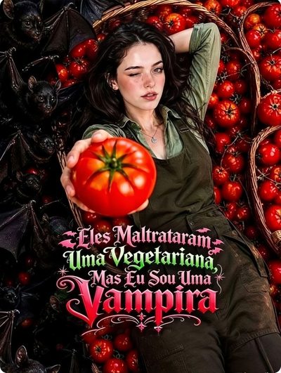 Capa da minisserie Eles Maltrataram uma Vegetariana, Mas Eu Sou uma Vampira
