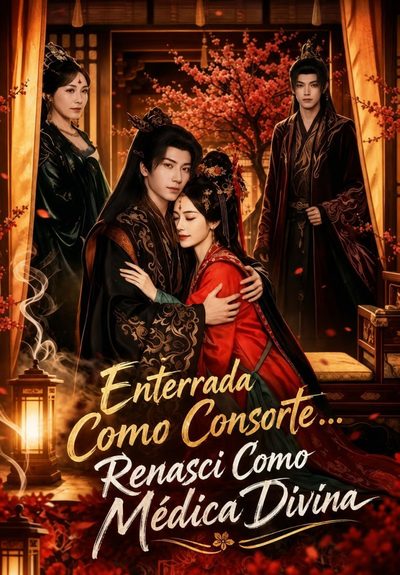 Capa da minisserie Enterrada Como Consorte… Renasci Como Médica Divina