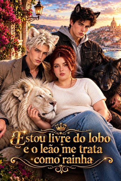 Capa da minisserie Estou Livre do Lobo e o Leão Me Trata Como Rainha