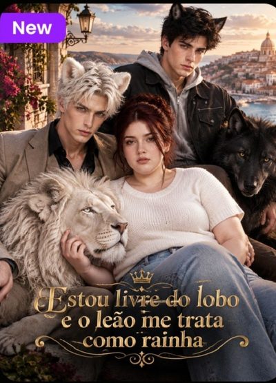 Capa da minisserie Estou Livre do Lobo e o Leão Me Trata Como Rainha