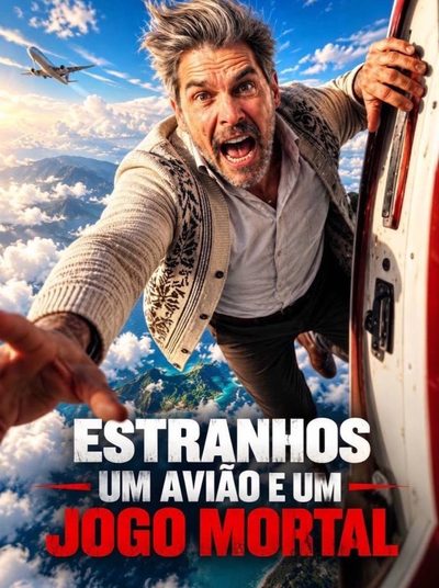 Capa da minisserie Estranhos, Um Avião e Um Jogo Mortal