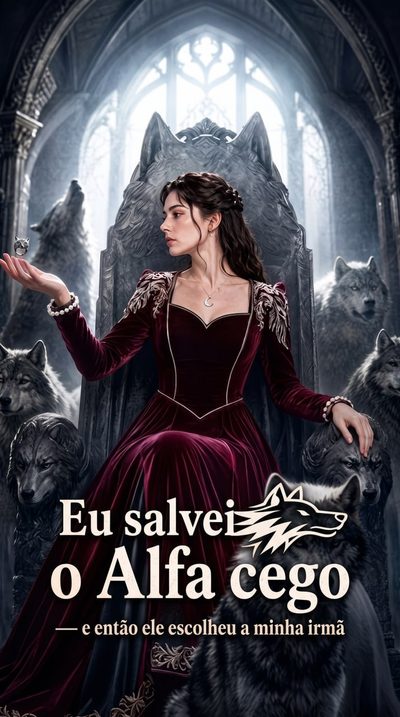 Capa da minisserie Eu Salvei o Alfa Cego — e Então Ele Escolheu a Minha Irmã