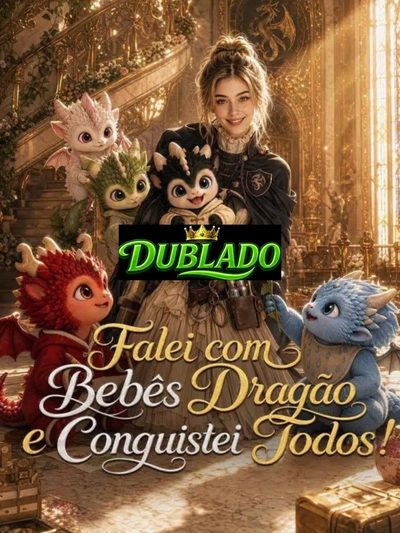 Capa da minisserie Falei com Bebês Dragão e Conquistei Todos dublado