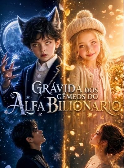 Capa da minisserie Grávida dos Gêmeos do Alfa Bilionário