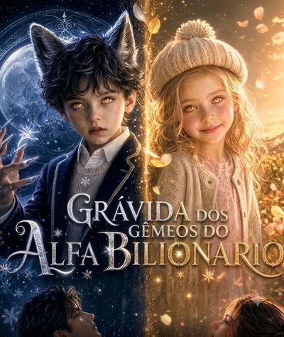 Capa da minisserie Grávida dos Gêmeos do Alfa Bilionário -