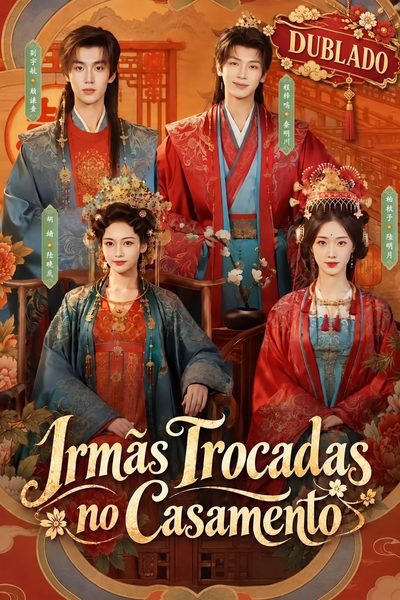 Capa da minisserie Irmãs Trocadas no Casamento