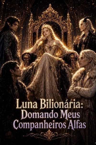 Capa da minisserie Luna Bilionária: Domando Meus Companheiros Alfas