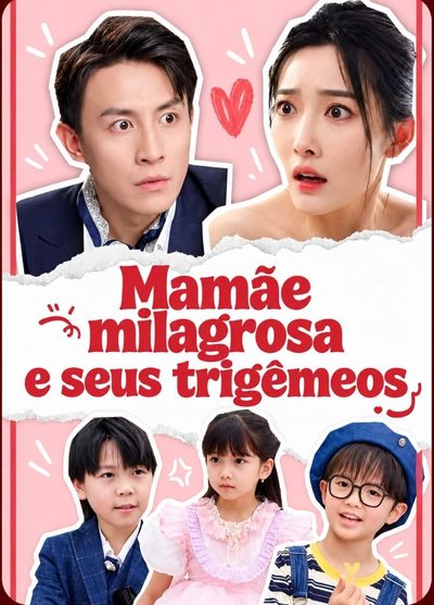 Capa da minisserie Mamãe Milagrosa e Seus Trigêmeos
