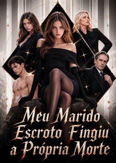 Capa da minisserie Meu Marido Escroto Fingiu a Própria Morte
