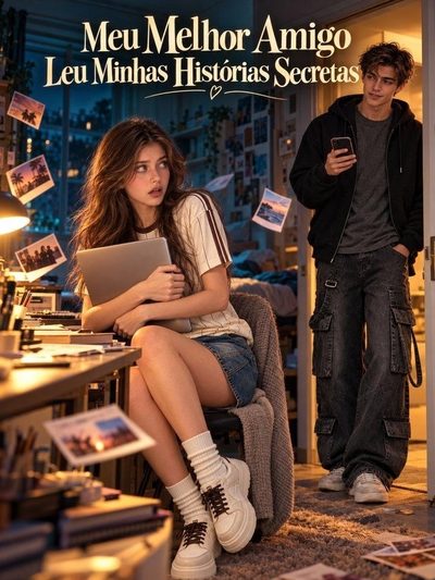 Capa da minisserie Meu Melhor Amigo Leu Minhas Histórias Secretas