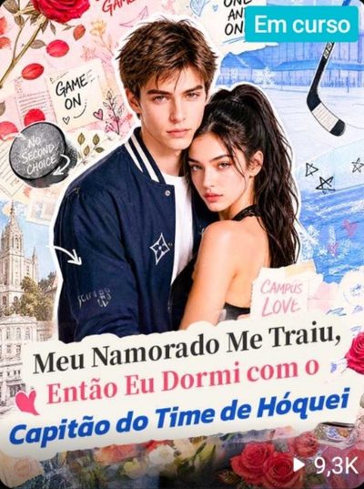 Capa da minisserie Meu Namorado Me Traiu, Então Eu Dormi com o Capitão do Time de Hóquei