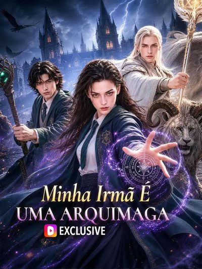 Capa da minisserie Minha Irmã É uma Arquimaga
