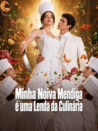 Capa da minisserie Minha Noiva Mendiga É uma Lenda da Culinária