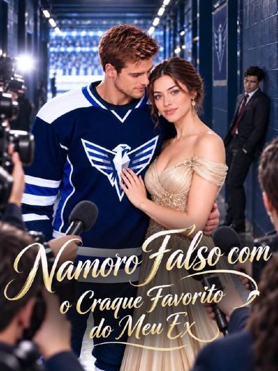 Capa da minisserie Namoro Falso com o Craque Favorito do Meu Ex