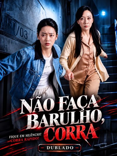 Capa da minisserie Não Faça Barulho, Corra