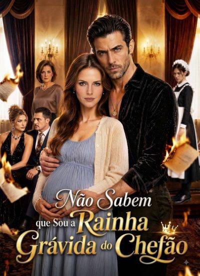 Capa da minisserie Não Sabem que Sou a Rainha Grávida do Chefão