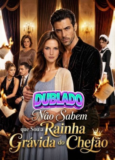 Capa da minisserie Não Sabem que Sou a Rainha Grávida do Chefão