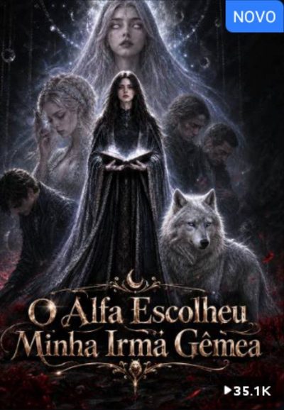 Capa da minisserie O Alfa Escolheu Minha Irmã Gêmea
