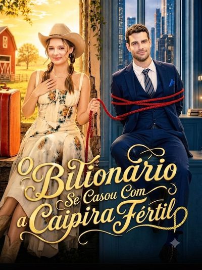 Capa da minisserie O Bilionário Se Casou com a Caipira Fértil