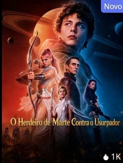 Capa da minisserie O Herdeiro de Marte Contra o Usurpador