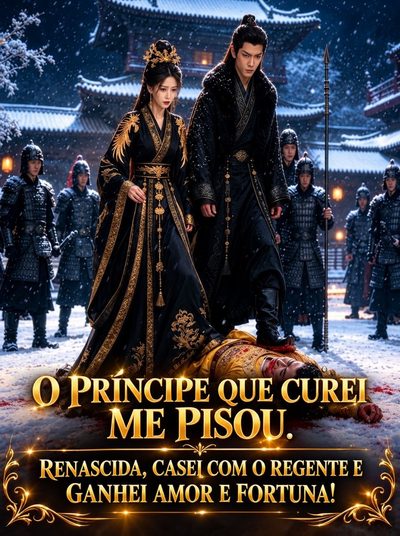 Capa da minisserie O Príncipe que Curei Me Pisou. Renascida, Casei com o Regente e Ganhei Amor e Fortuna!